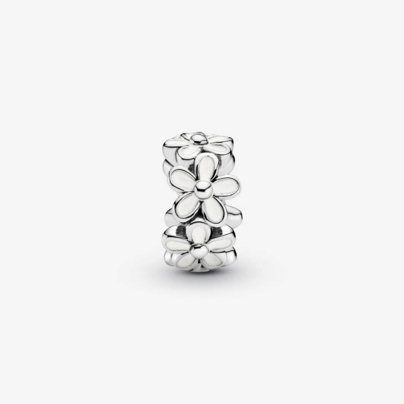 Sterling silver Pandora Daisy Flower Safety Chains | ZVJSWB-689