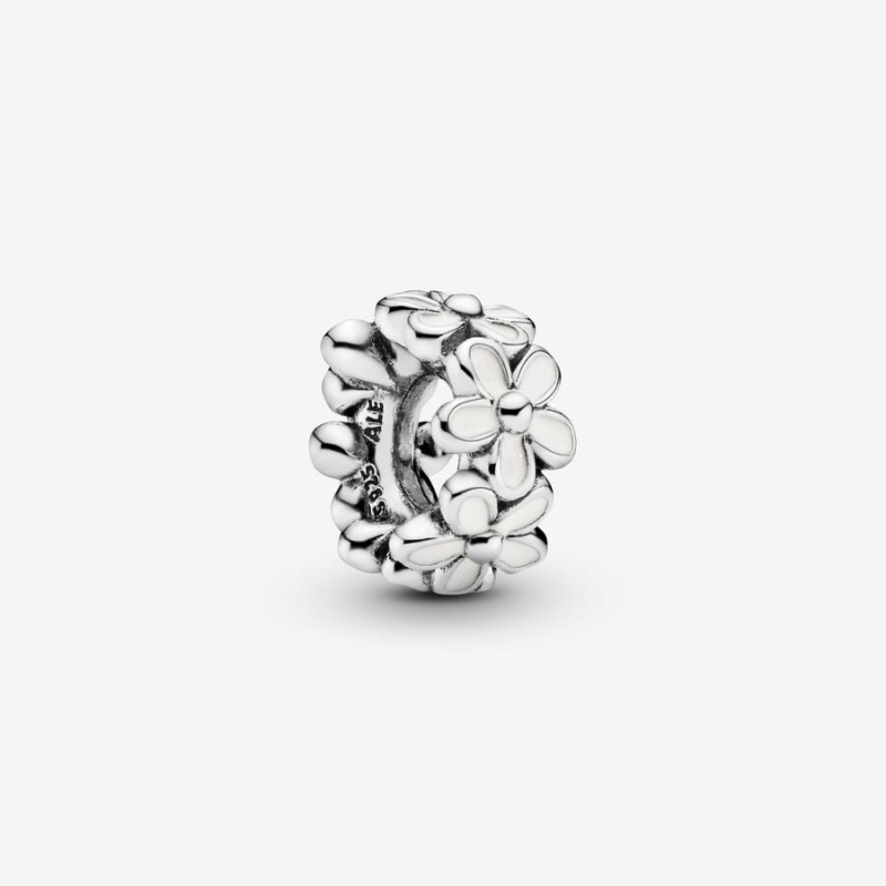 Sterling silver Pandora Daisy Flower Spacer Charms | GUXPHE-508