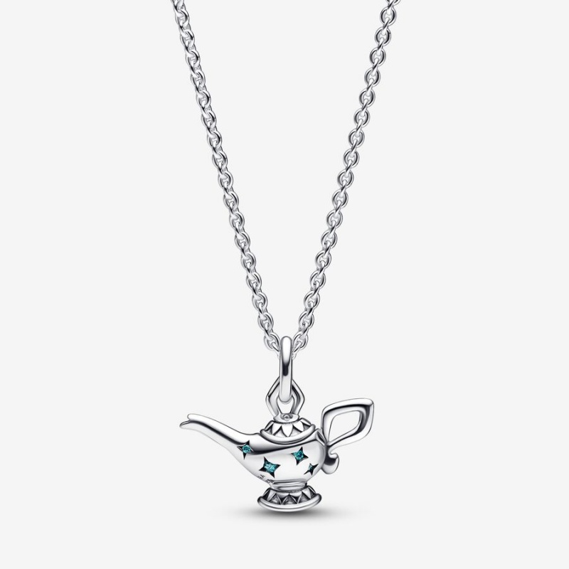 Sterling silver Pandora Disney Aladdin Magic Lamp Collier Necklaces | FWCSOI-948