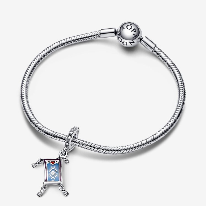 Sterling silver Pandora Disney Aladdin Magic Carpet Dangle Charms | CPGUID-915