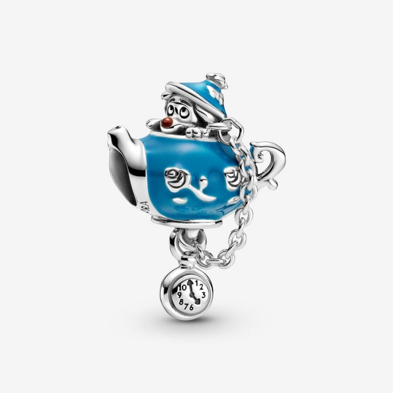 Sterling silver Pandora Disney Alice in Wonderland Unbirthday Party Teapot Dangle Charms | GKJQWB-541