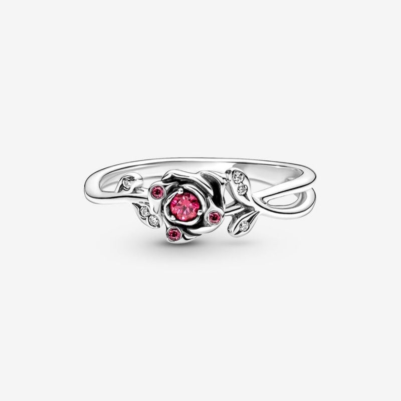 Sterling silver Pandora Disney Beauty the Beast Pinky Rings | NEXHCZ-206