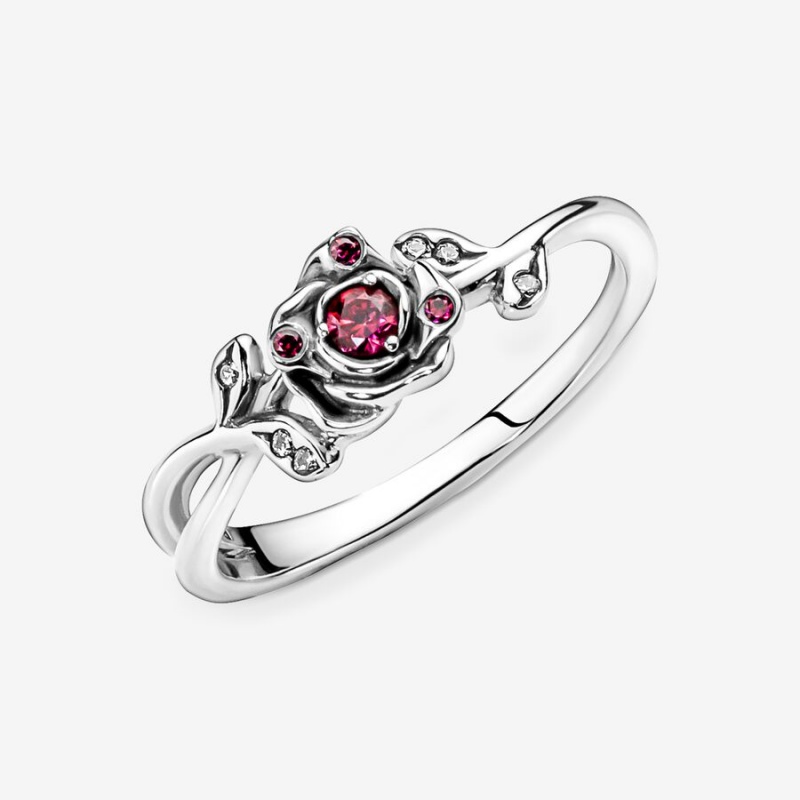 Sterling silver Pandora Disney Beauty the Beast Pinky Rings | NEXHCZ-206