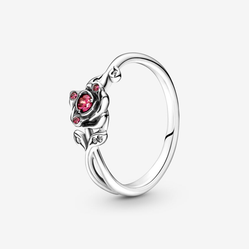 Sterling silver Pandora Disney Beauty the Beast Pinky Rings | NEXHCZ-206