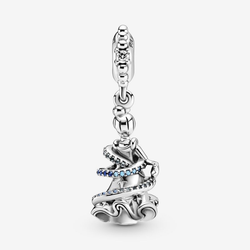 Sterling silver Pandora Disney Cinderella Magical Moment Dangle Charms | OIEUWQ-902