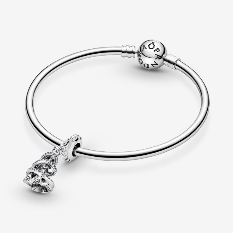 Sterling silver Pandora Disney Cinderella Magical Moment Dangle Charms | OIEUWQ-902