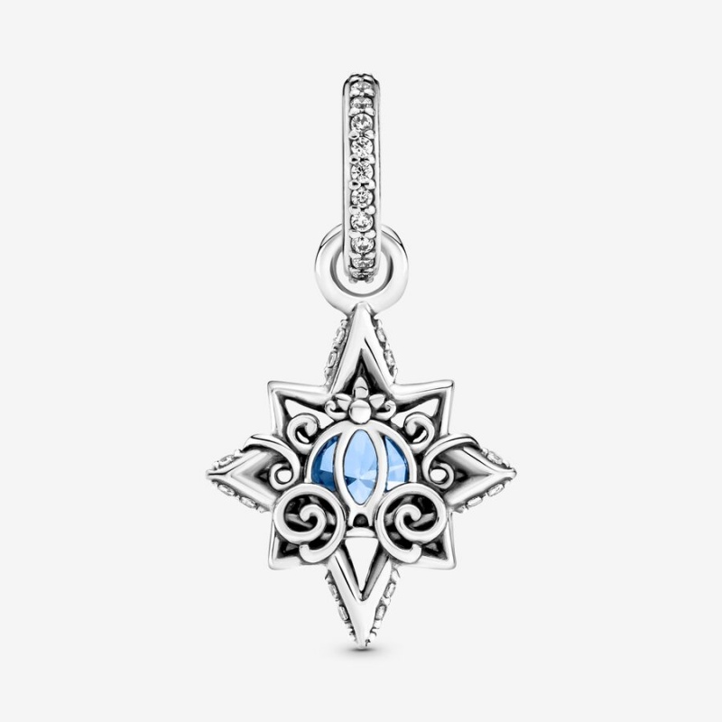 Sterling silver Pandora Disney Cinderella Blue Star Pendants | YFNEVT-567