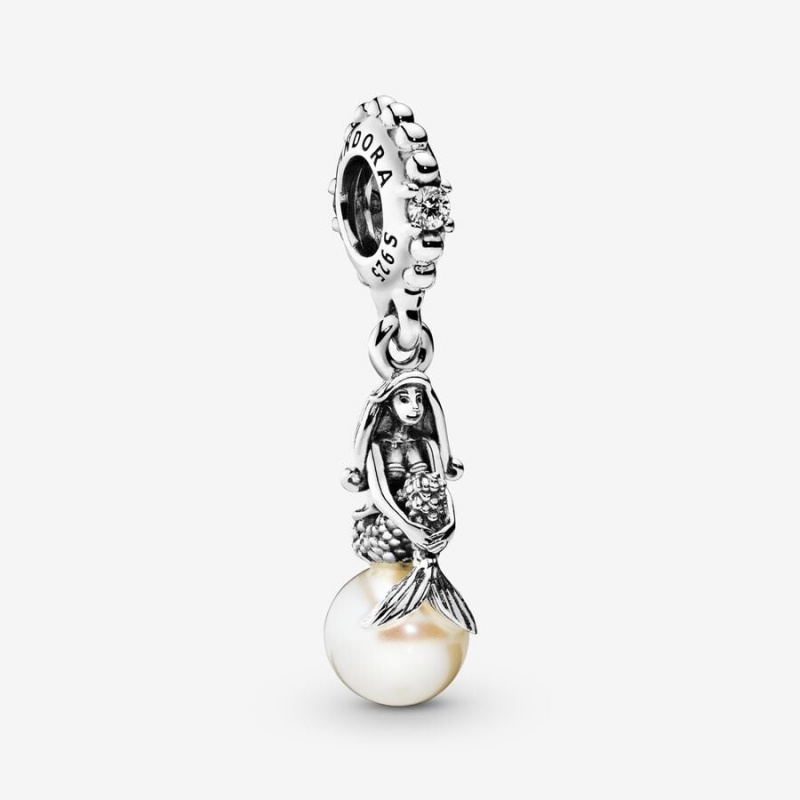 Sterling silver Pandora Disney Luminous Ariel Dangle Charms | TCOUGK-059