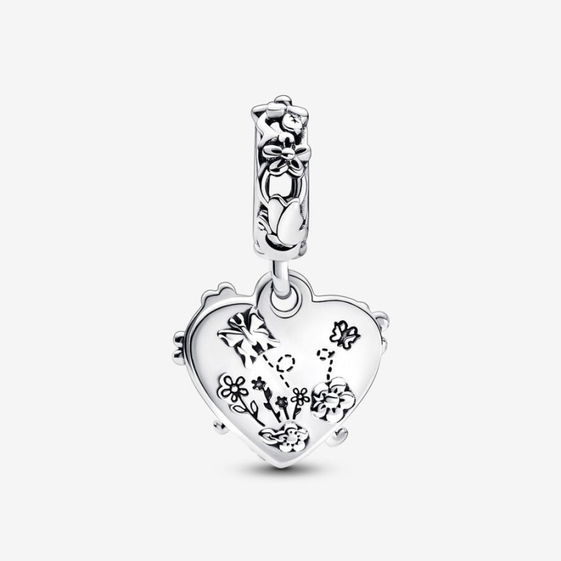 Sterling silver Pandora Disney Winnie the Pooh & Piglet Double Dangle Charms | SCYPQH-631