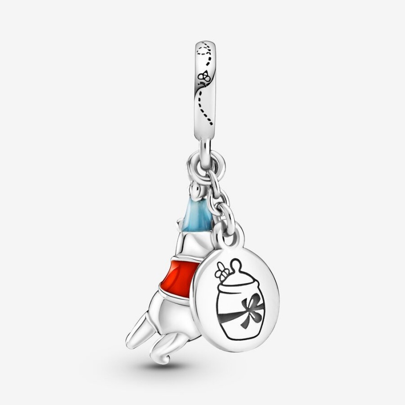 Sterling silver Pandora Disney Winnie the Pooh Birthday Dangle Charms | EDMFZU-967