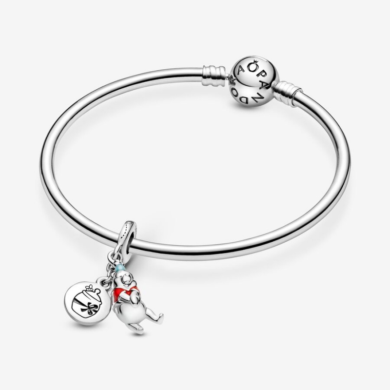 Sterling silver Pandora Disney Winnie the Pooh Birthday Dangle Charms | EDMFZU-967