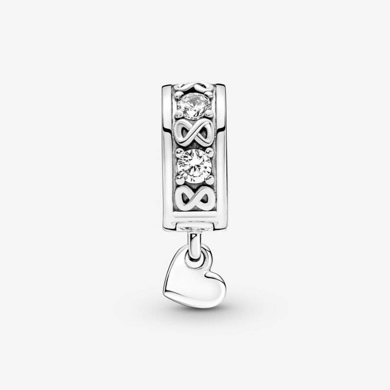 Sterling silver Pandora Family Always Pave Clip Clips | JEYZBS-463