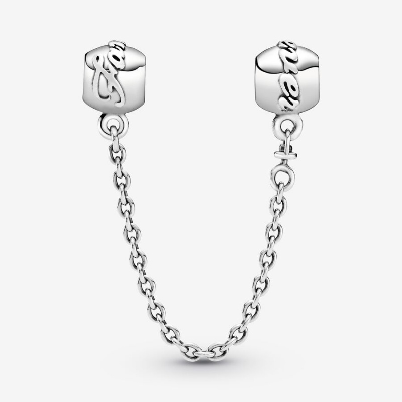 Sterling silver Pandora Family Forever Safety Chains | VKIQEX-950