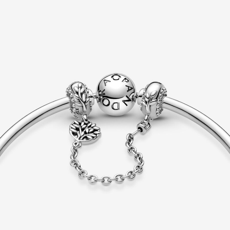 Sterling silver Pandora Family Tree Non-charm Bracelets | QANOSD-702