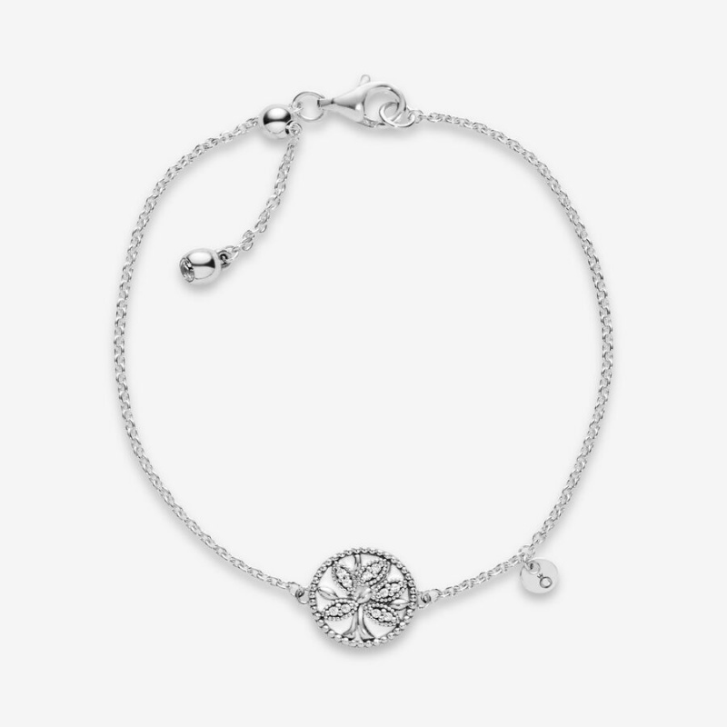 Sterling silver Pandora Family Tree Safety Chains | MJDKCN-764