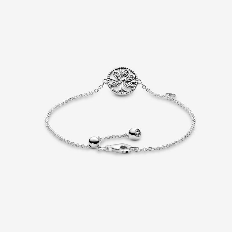 Sterling silver Pandora Family Tree Safety Chains | MJDKCN-764