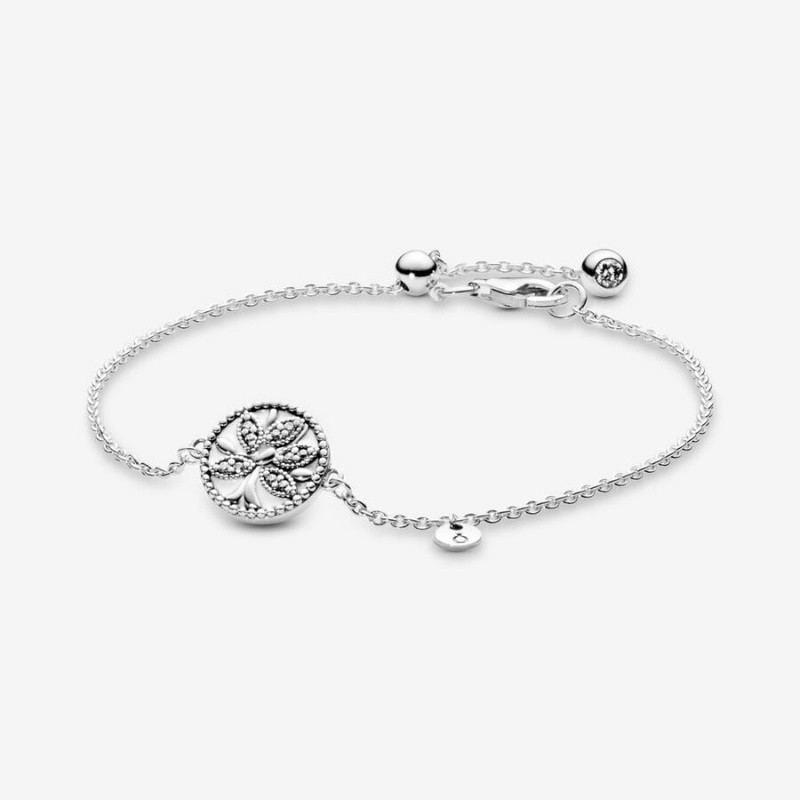 Sterling silver Pandora Family Tree Safety Chains | MJDKCN-764