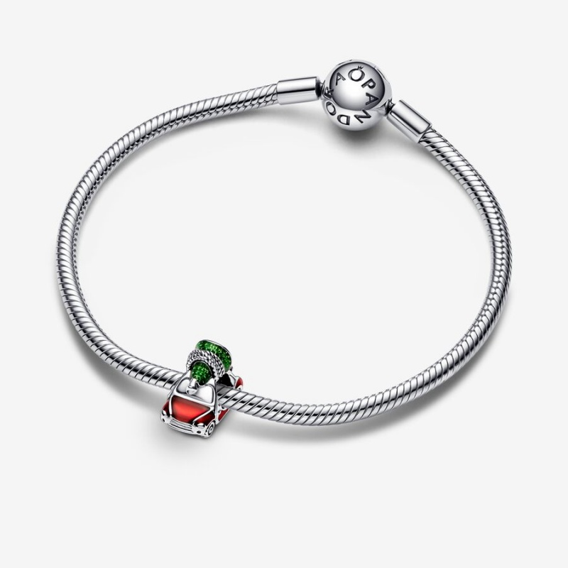 Sterling silver Pandora Festive Car & Christmas Tree Charms | XWCANK-807