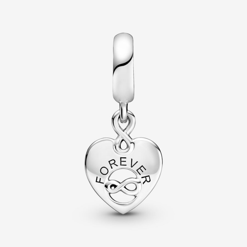 Sterling silver Pandora Friends Forever Dangle Charms | SGVRBT-728