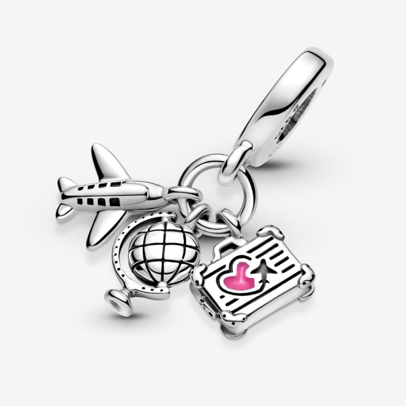 Sterling silver Pandora Jetsetters Charm Holders | JOKIMB-974