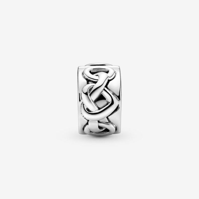 Sterling silver Pandora Knotted Clip Clips | EUIGYD-130