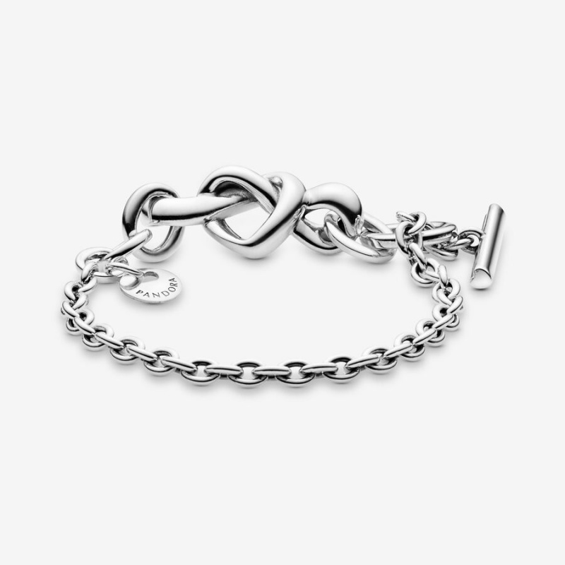 Sterling silver Pandora Knotted Non-charm Bracelets | QCYWAV-531