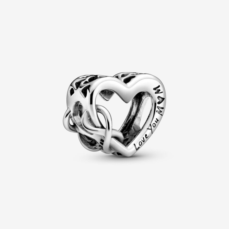 Sterling silver Pandora Love You Mum Infinity Charms | ZTHVOU-872