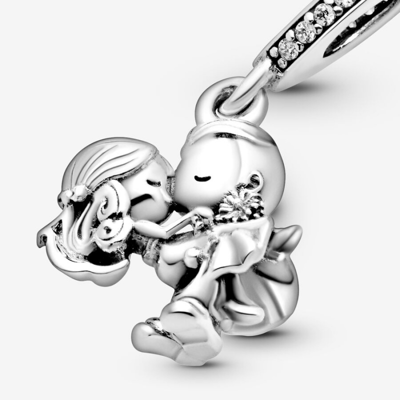 Sterling silver Pandora Married Couple Dangle Charms | UNVPJM-186