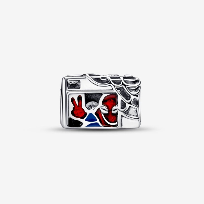 Sterling silver Pandora Marvel Spider-Man Camera Selfie Charms | FWNYDH-375