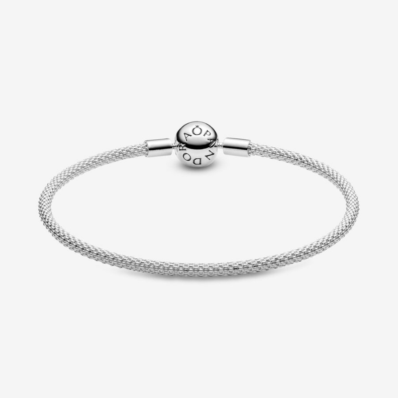 Sterling silver Pandora Mesh Charm Bracelets | IOAYPE-701