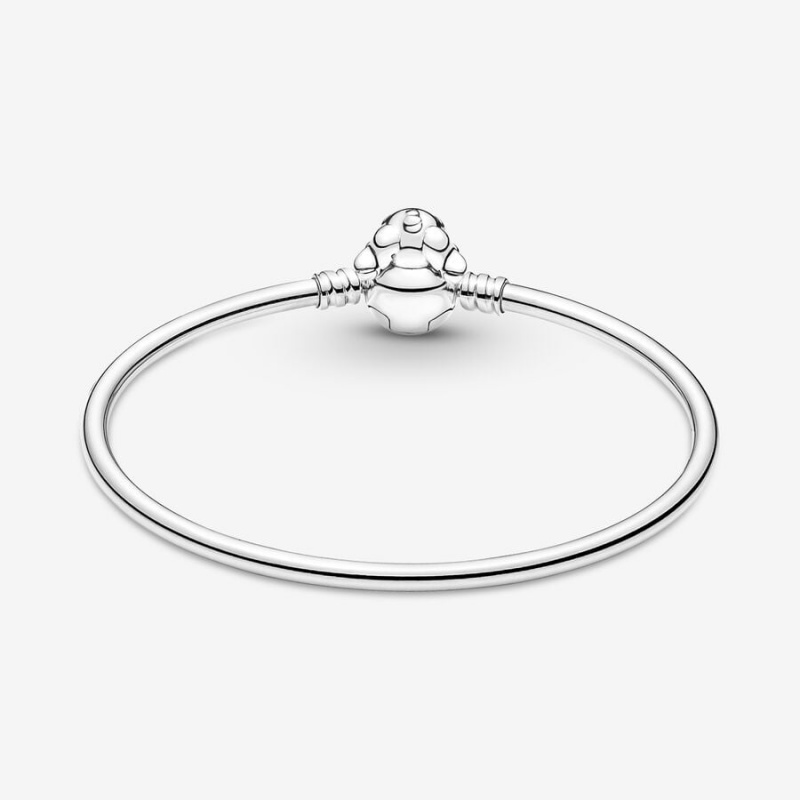 Sterling silver Pandora Moments Disney Stitch Biting Clasp Charm Bracelets | XQPVHY-821