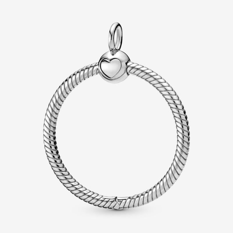 Sterling silver Pandora Moments Medium O Charm Pendants | PYIZOE-064