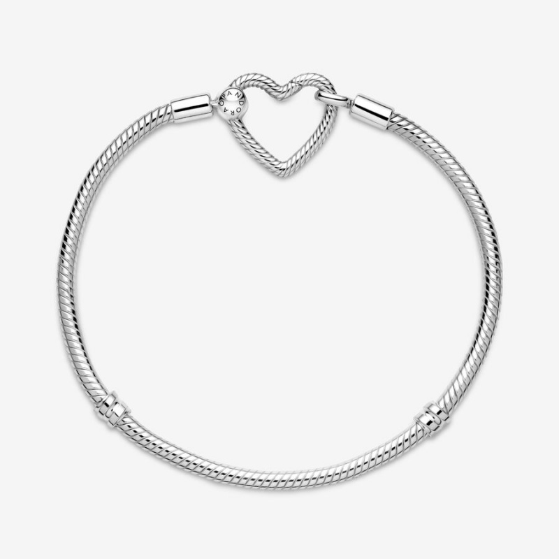 Sterling silver Pandora Moments Padlock & Gift Charm Bracelets | TFMUPC-172