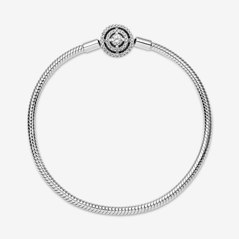 Sterling silver Pandora Moments Snake Charm Bracelets | HBOCYA-056