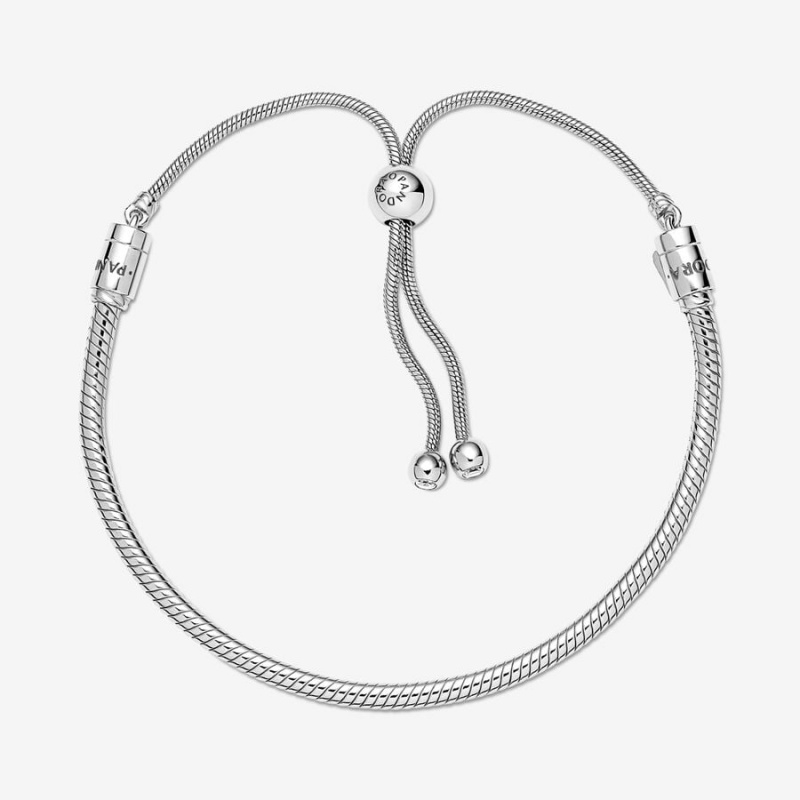 Sterling silver Pandora Moments Snake Slider Charm Holders | IFZDWR-138