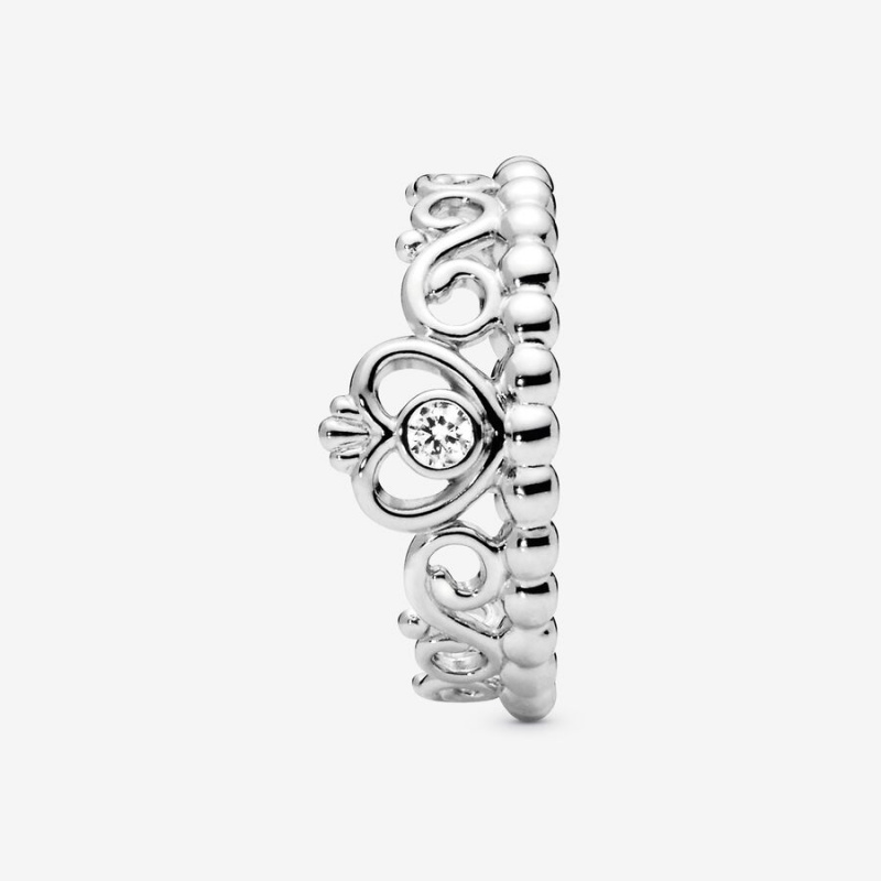 Sterling silver Pandora My Princess with Cubic Zirconia Heart & Promise Rings | GDKJVM-128