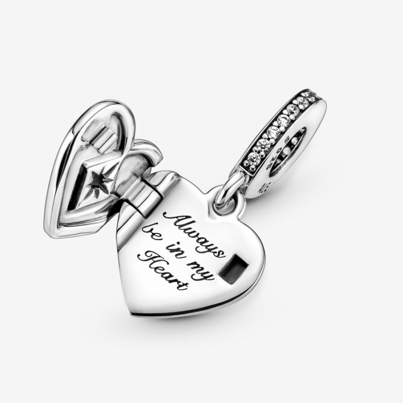 Sterling silver Pandora Openable Locket Dangle Charms | BDVAGZ-481