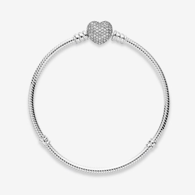 Sterling silver Pandora Pave with Cubic Zirconia Charm Holders | OMYVSN-917