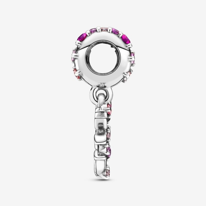 Sterling silver Pandora Pink Family Tree Dangle Charms | YKLONZ-563