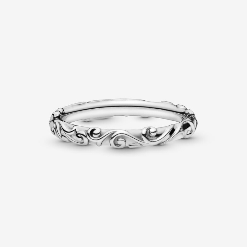 Sterling silver Pandora Regal Band Rings | RHPNZG-183