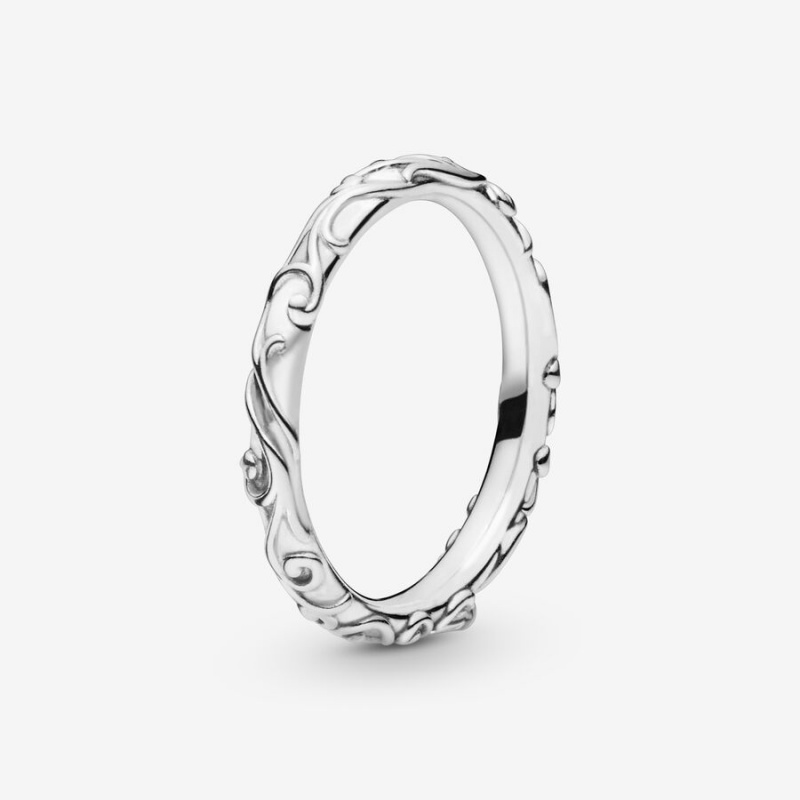 Sterling silver Pandora Regal Band Rings | RHPNZG-183