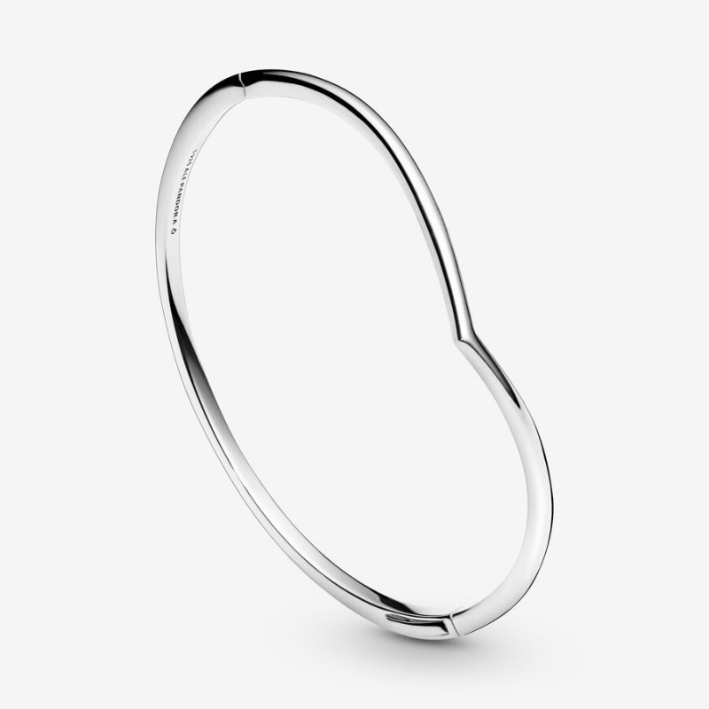 Sterling silver Pandora Shining Wish in Bangles | QEKLHY-643