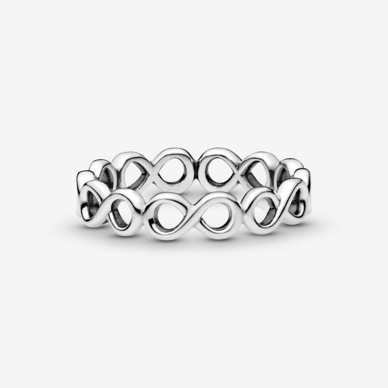 Sterling silver Pandora Simple Infinity Band Rings | HPORNG-501