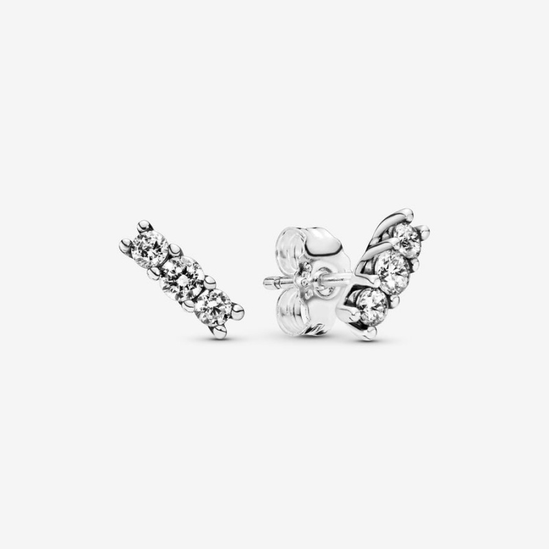 Sterling silver Pandora Sparkling Halo & Solitaire Rings | FTVOAS-203