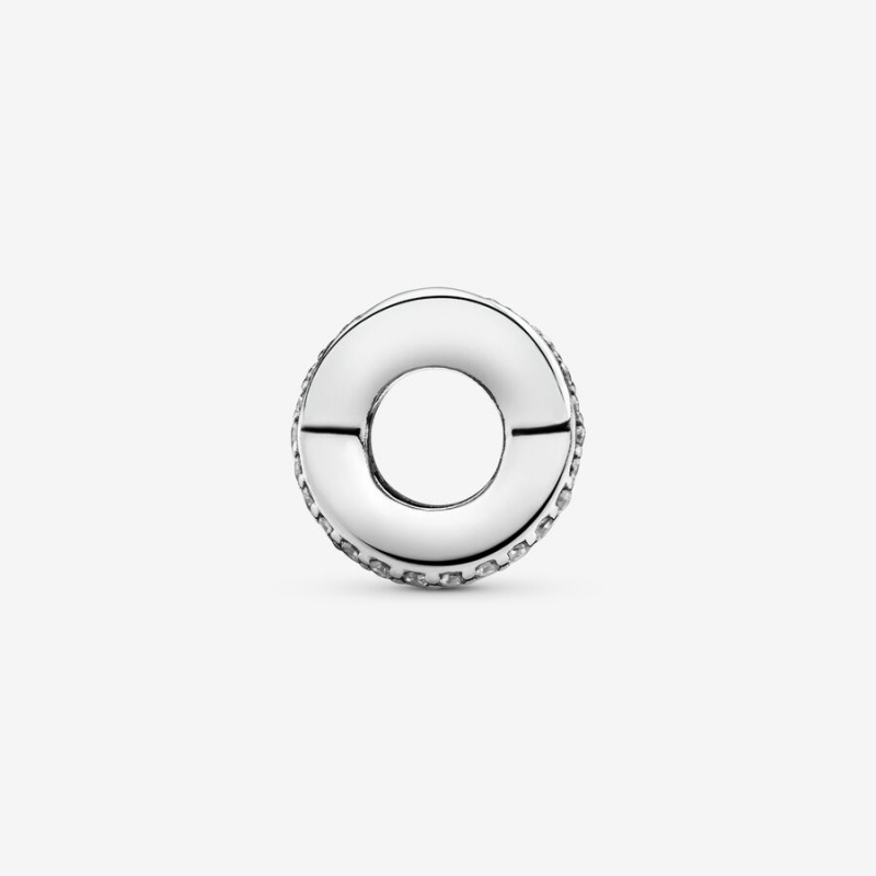 Sterling silver Pandora Sparkling Polished Lines Spacer Charms | TGFORE-503