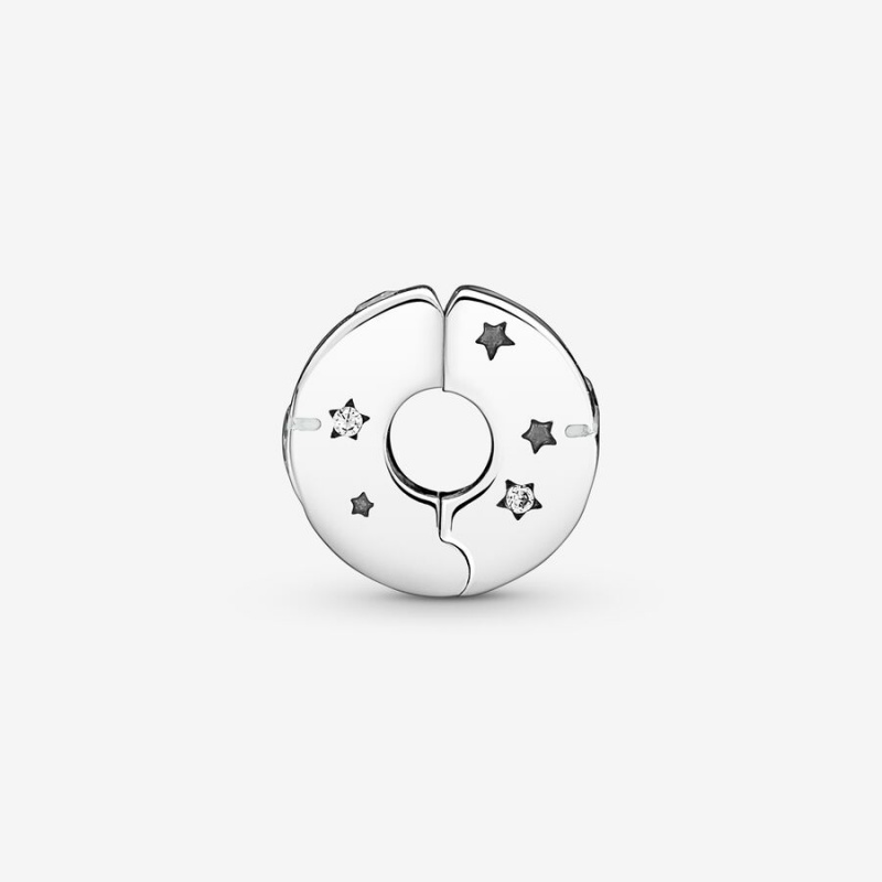 Sterling silver Pandora Stars & Galaxy Clip Clips | WTZLYI-829