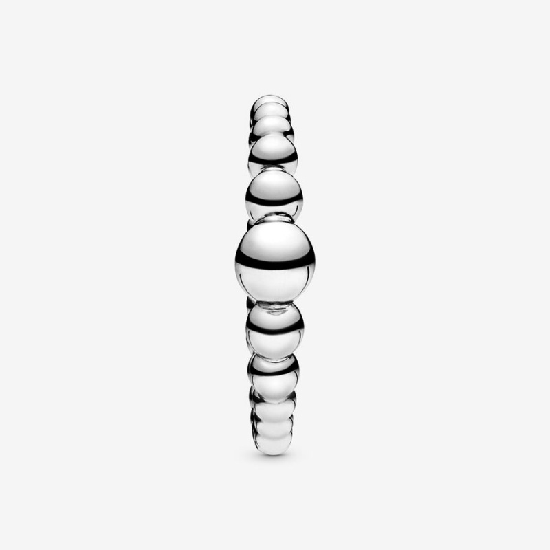 Sterling silver Pandora String of Beads Stackable Rings | JNVWIY-512