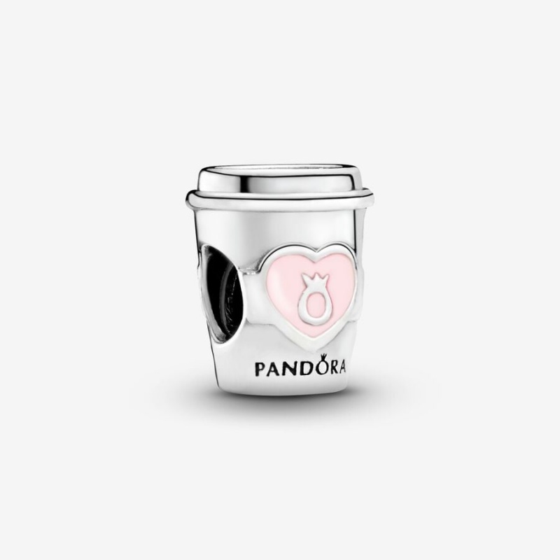 Sterling silver Pandora Take a Break Coffee Cup Charms | OYPLXN-485