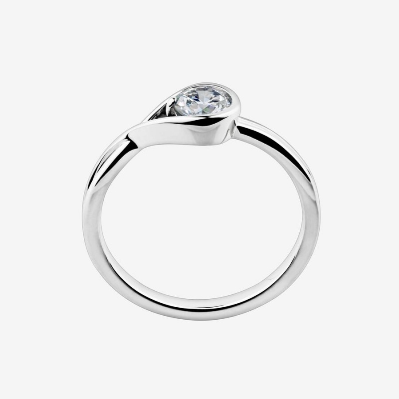 White gold Pandora Brilliance 0.50 ct tw Rings | JXKCMD-481