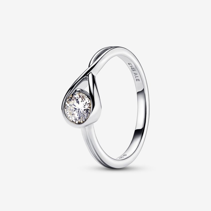 White gold Pandora Brilliance 0.50 ct tw Rings | JXKCMD-481